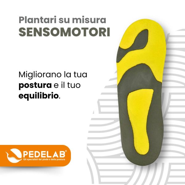 Plantari su misura Pedelab Sensomotori per migliorare postura ed equilibrio