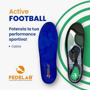 Amplicettori plantari Pedelab Active Football per protezione e comfort dei calciatori
