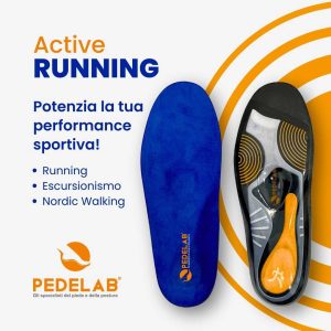 Plantari Pedelab Active Running per supporto e comfort nella corsa